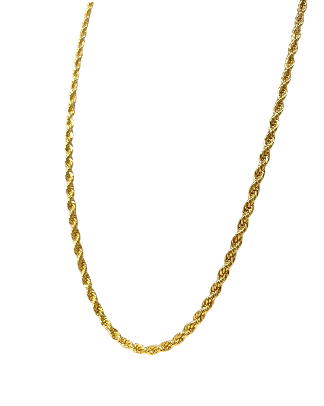 Daniel 24” Chunky Rope Chain Necklace in Gold