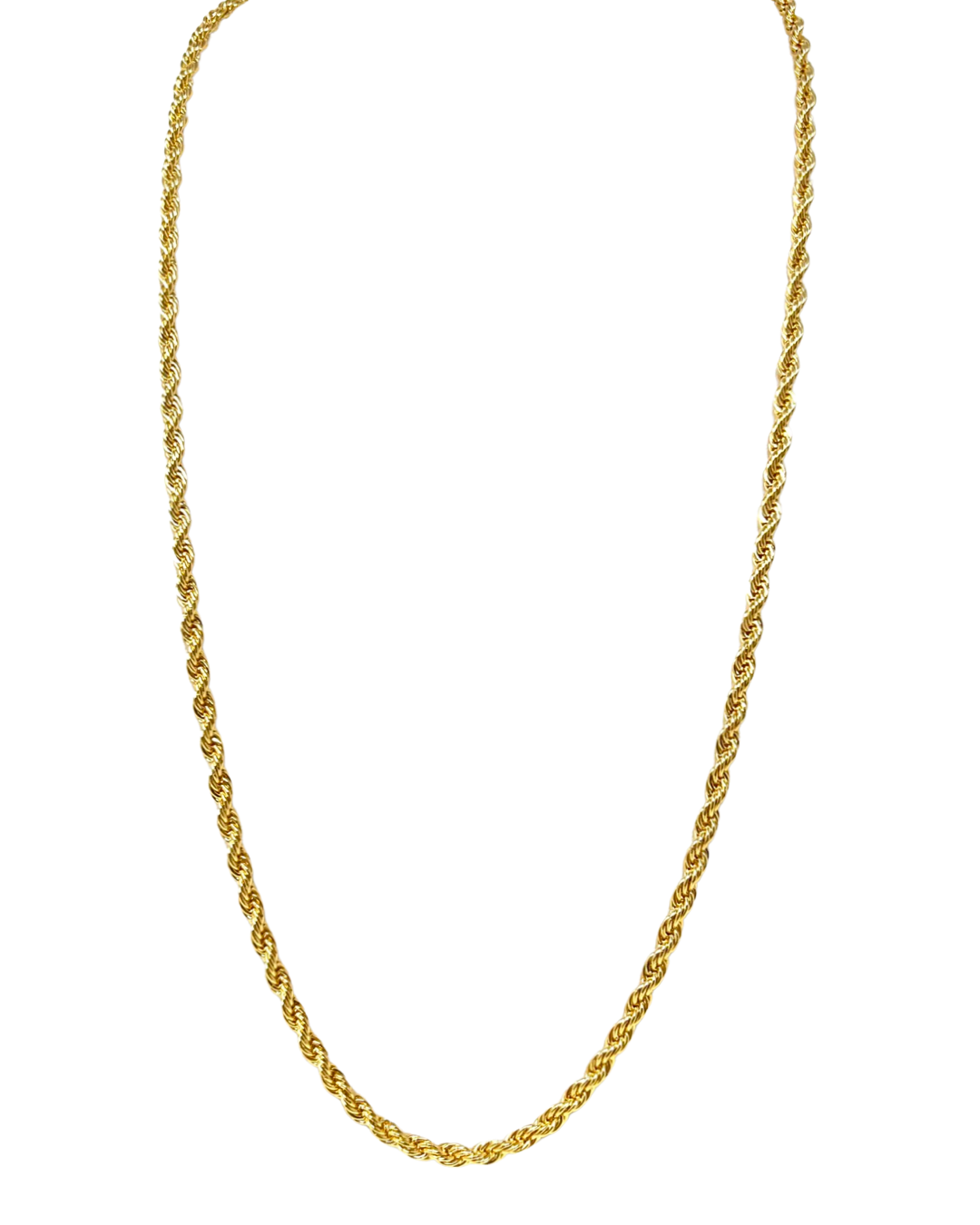 Daniel 24” Chunky Rope Chain Necklace in Gold