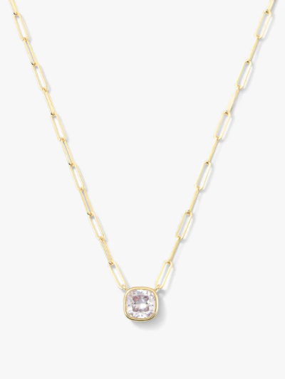 Baby Samantha Single Cushion Necklace in Gold