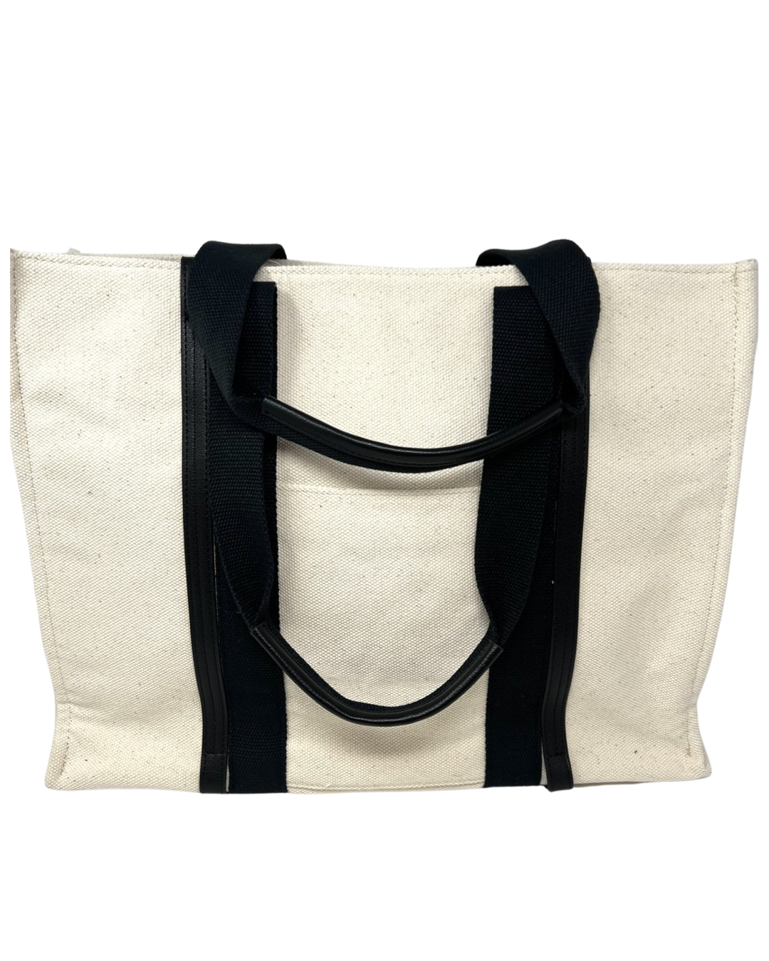 Chlo Chlo Canvas and Leather Tote in Black