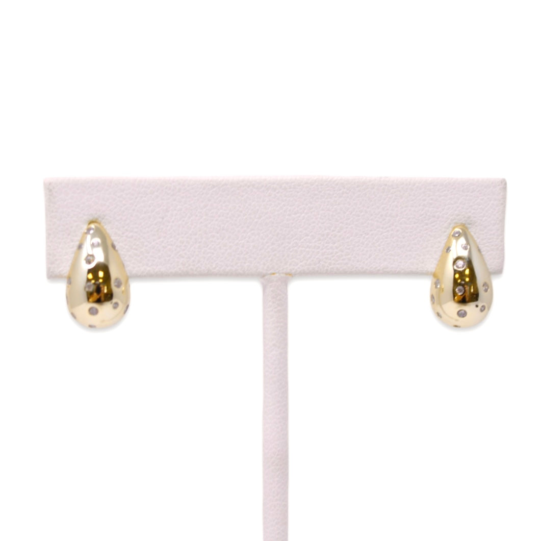 Drippy Drop Earring in Gold