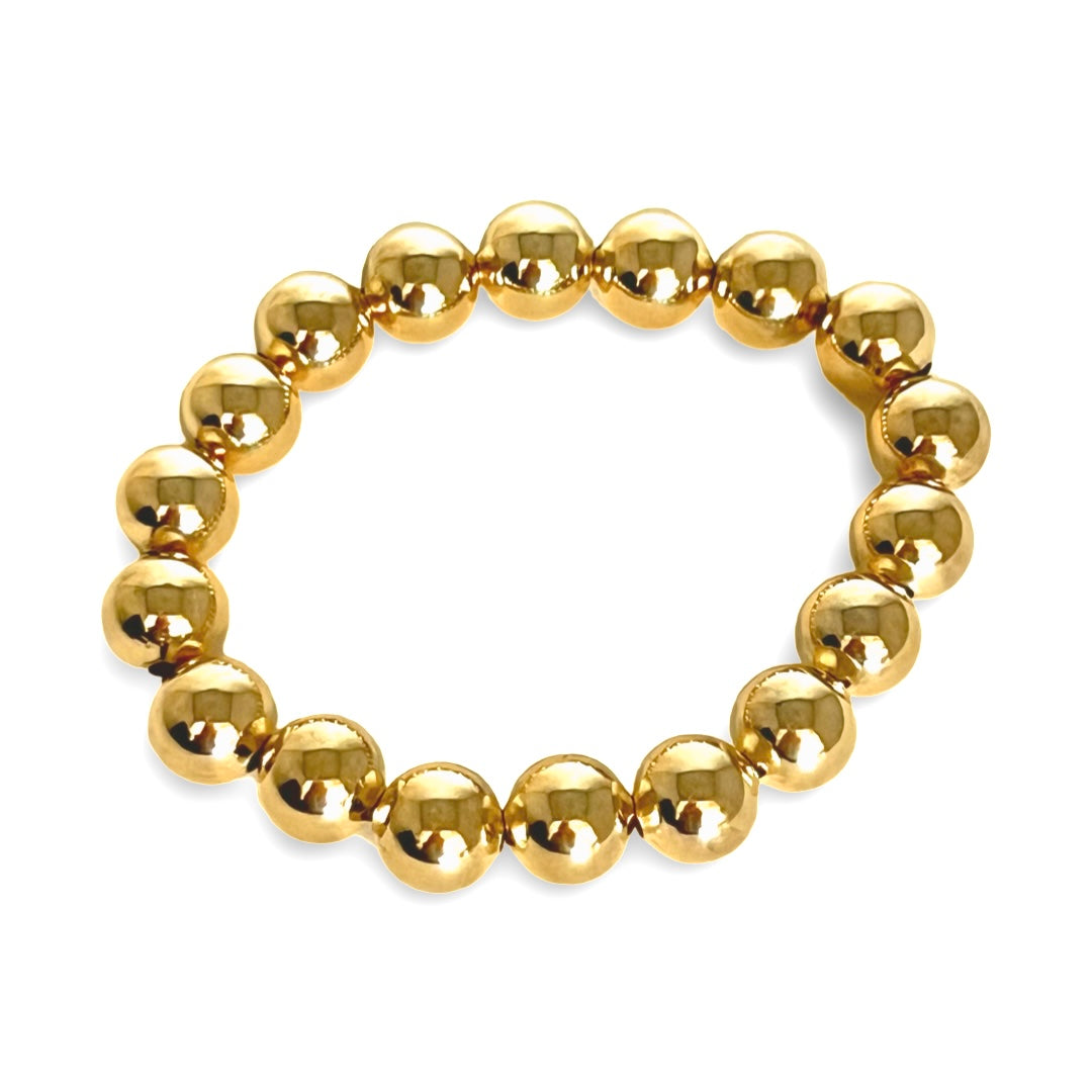 Bold Ball Bracelet in Gold