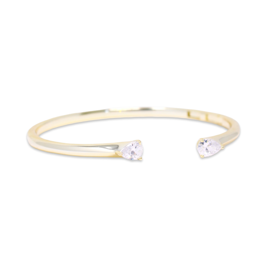 Deuce CZ Cuff in Gold