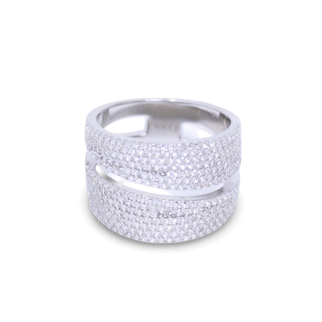 Christine Pave Ring in Silver