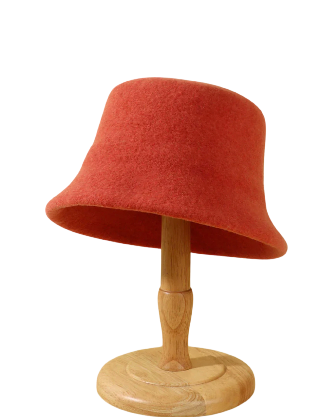 Wool Bucket Hat in Burnt Orange