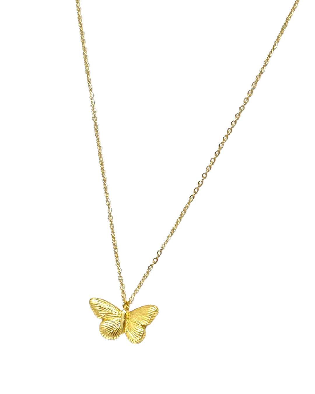 Luna Butterfly Necklace in Gold