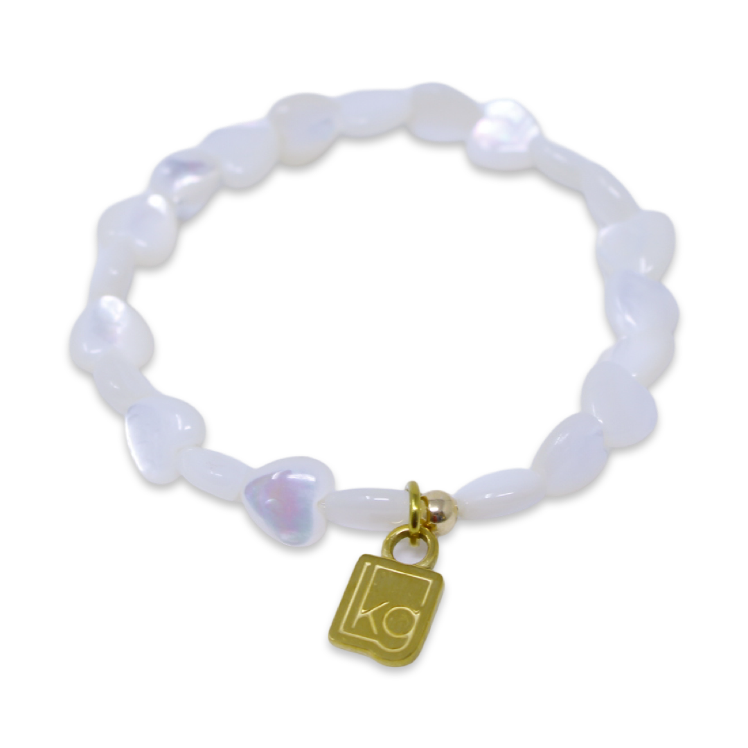 All Hearts Mother of Pearl Heart Bracelet