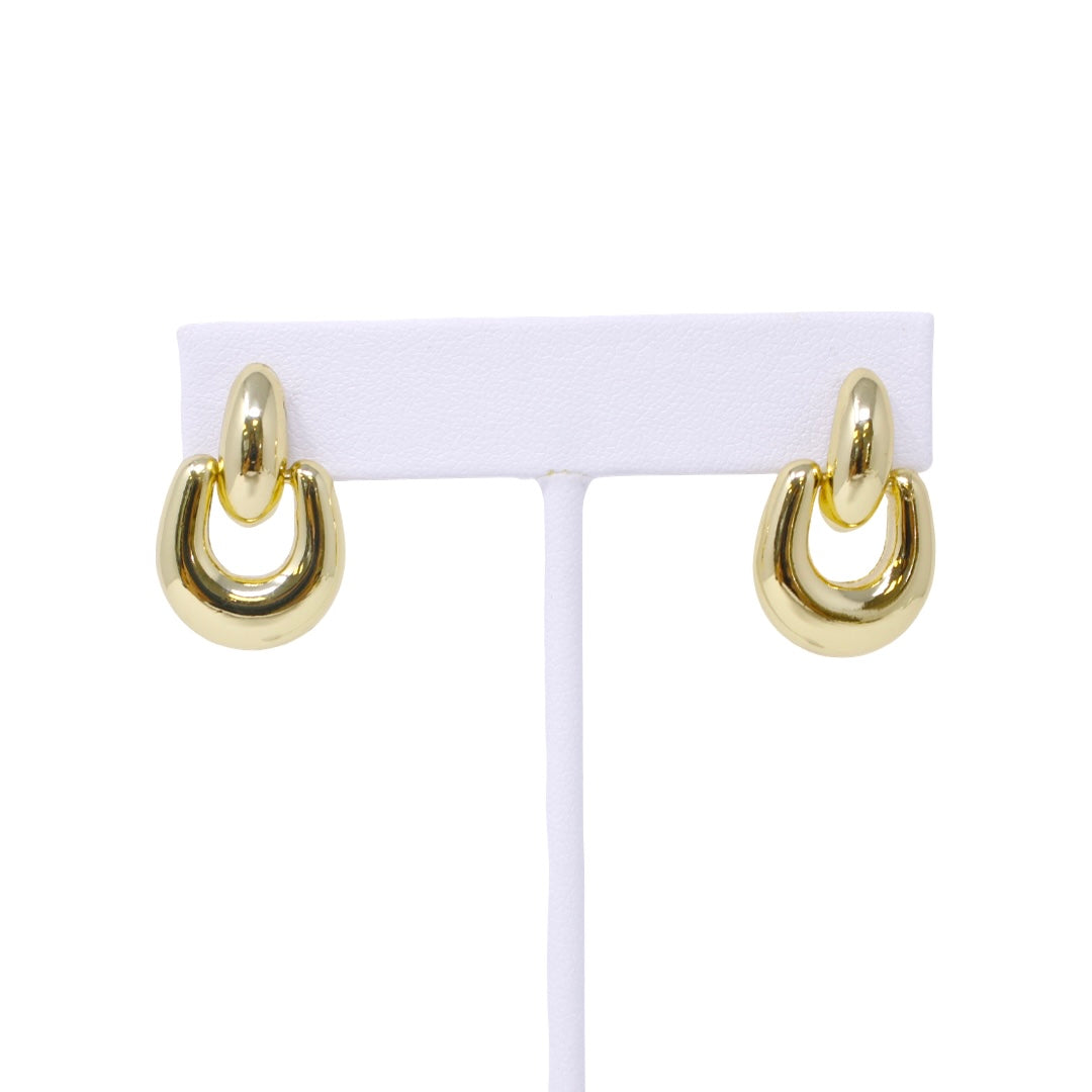 Open Doors Earring in Gold
