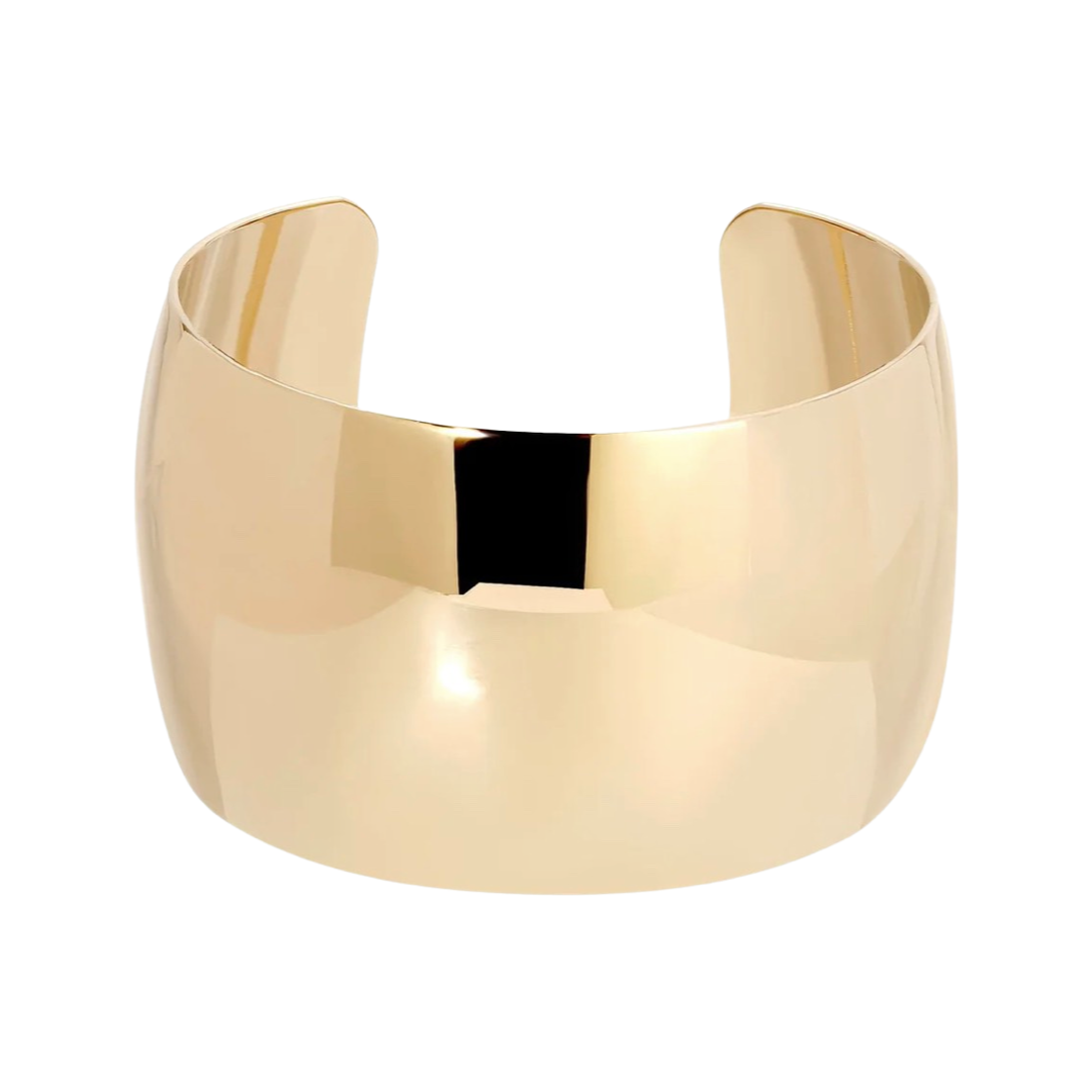 Large Domed Cuff in Gold