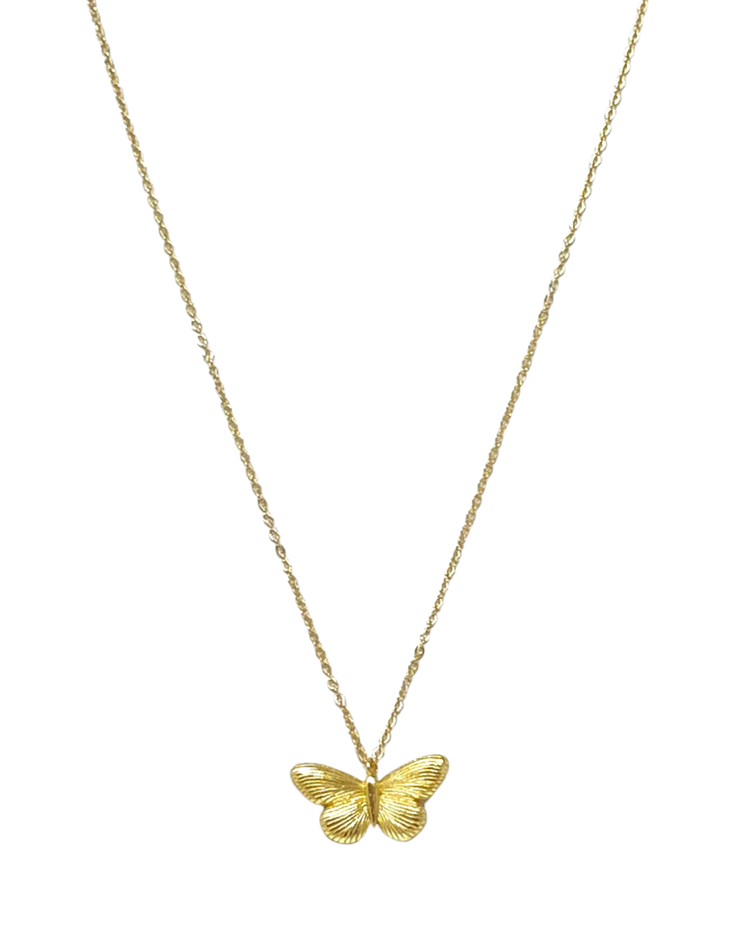 Luna Butterfly Necklace in Gold