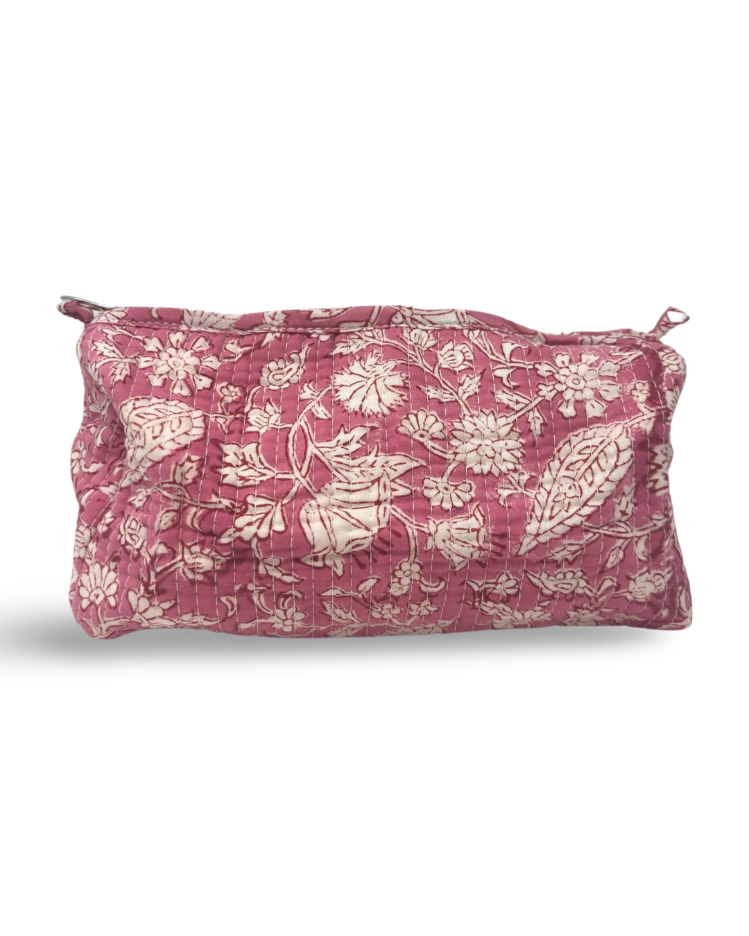 Block Print Pouch in Pink