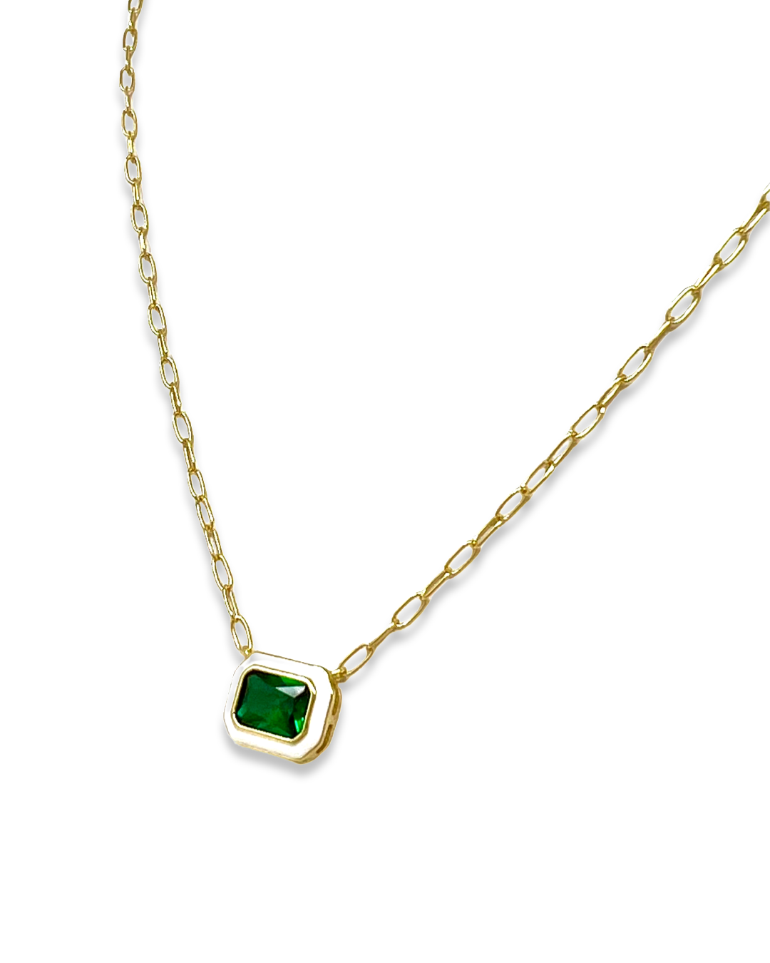 Gatsby Necklace in Emerald Green