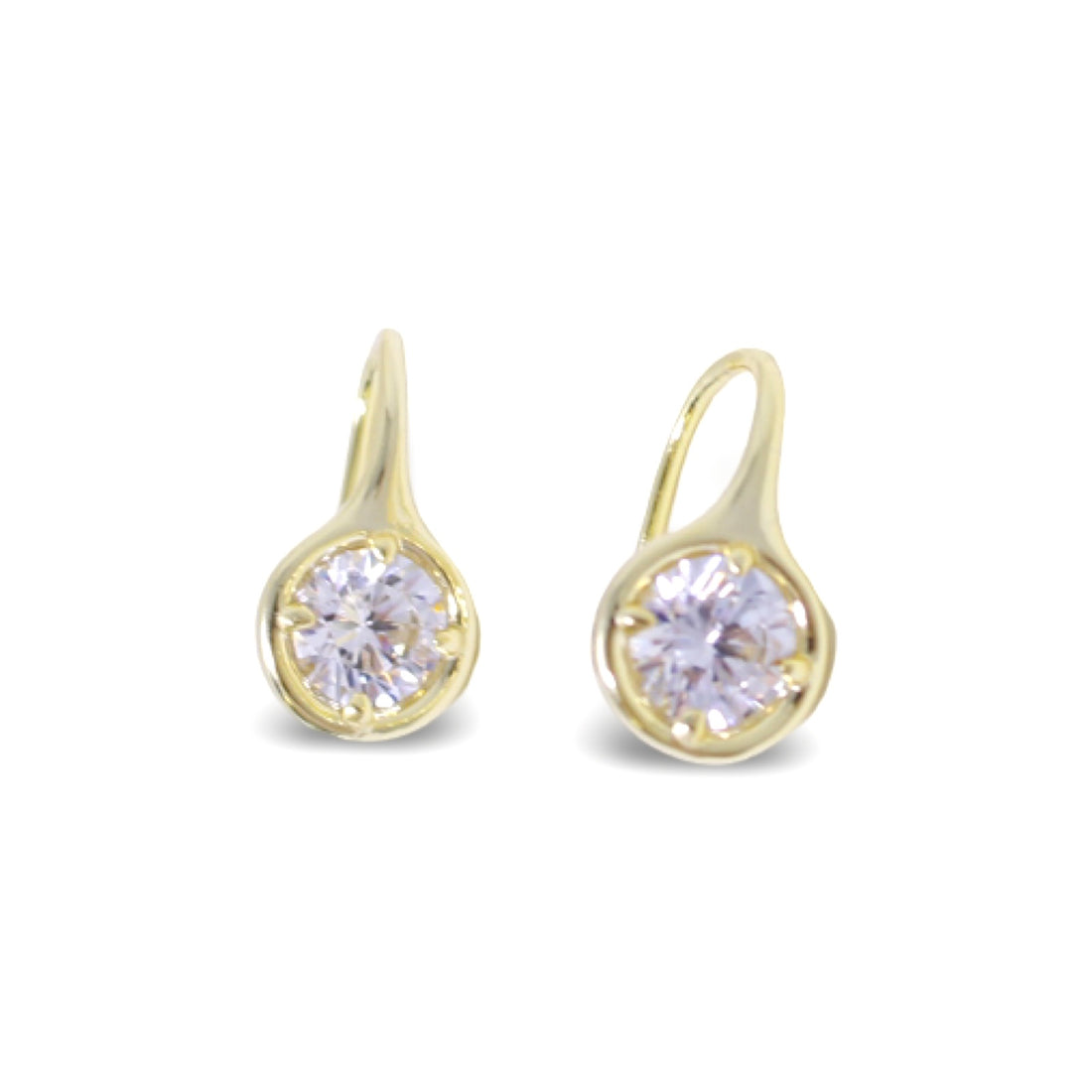 Unicorn Stone Earrings in Gold