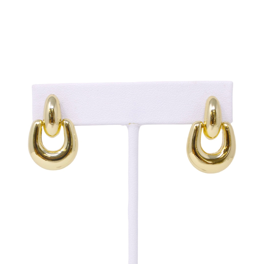 Open Doors Earring in Gold