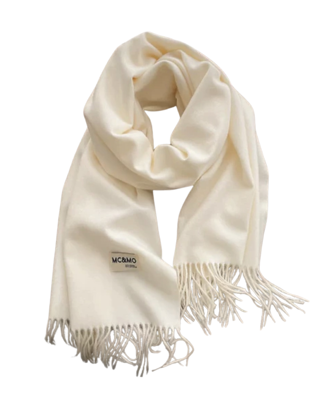 Classic Fringe Scarf in Ivory