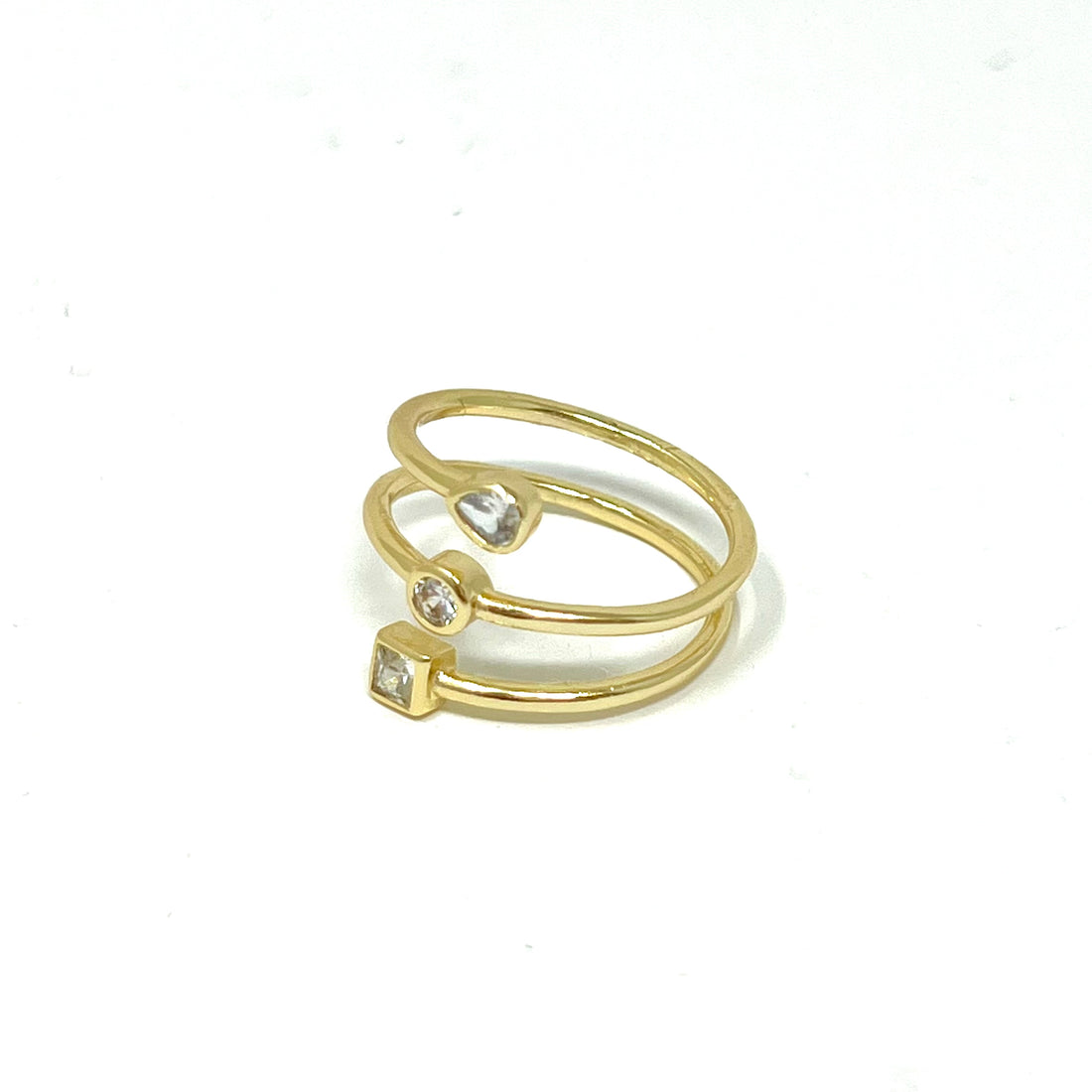 Shapes Ring in Gold