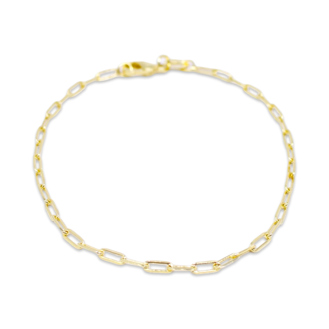 Mini Chainlink Chain Bracelet in Gold Fill
