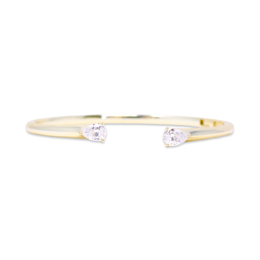 Deuce CZ Cuff in Gold