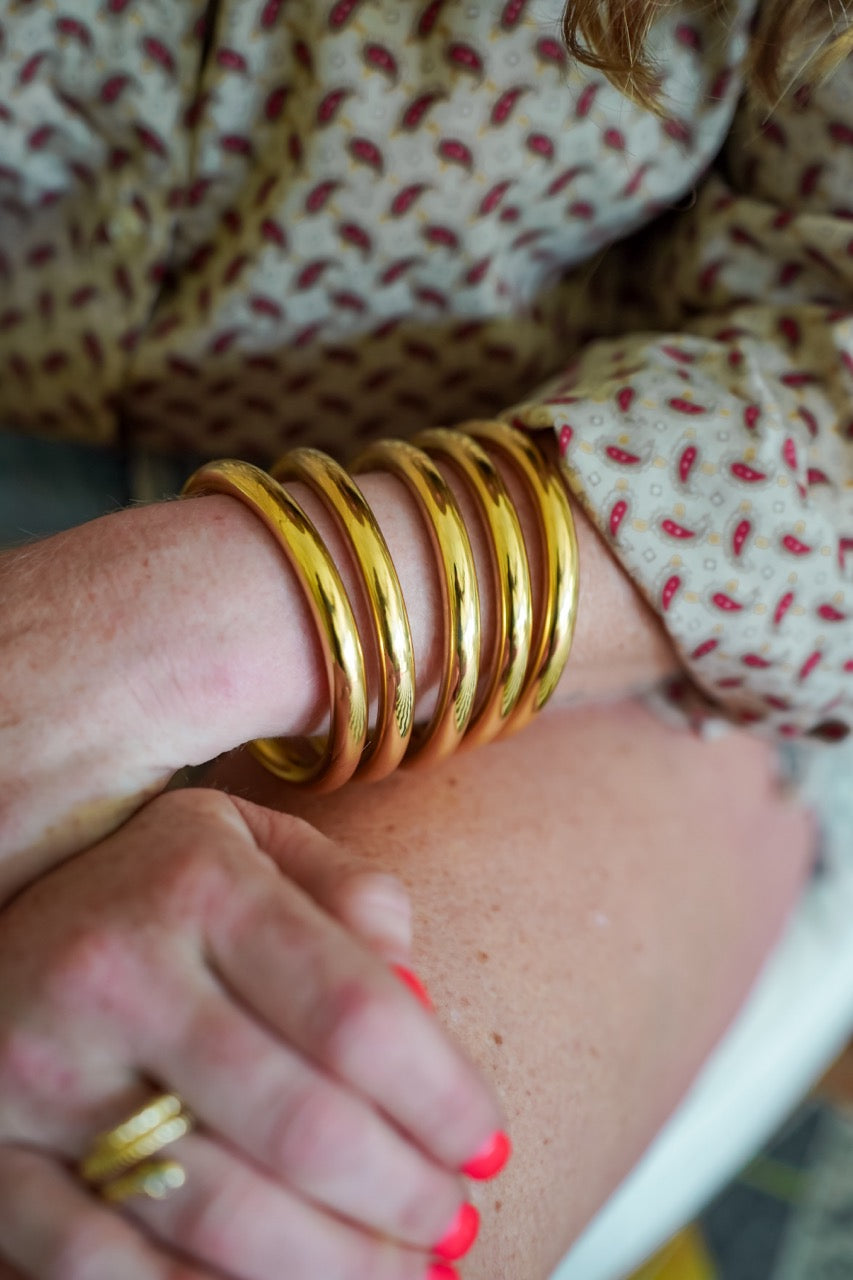 Bold Bangle Bracelet in Gold