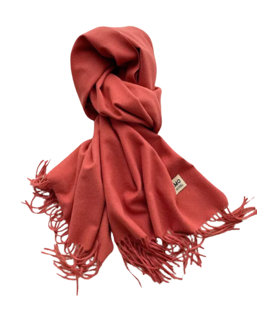 Classic Fringe Scarf in Coral Pink