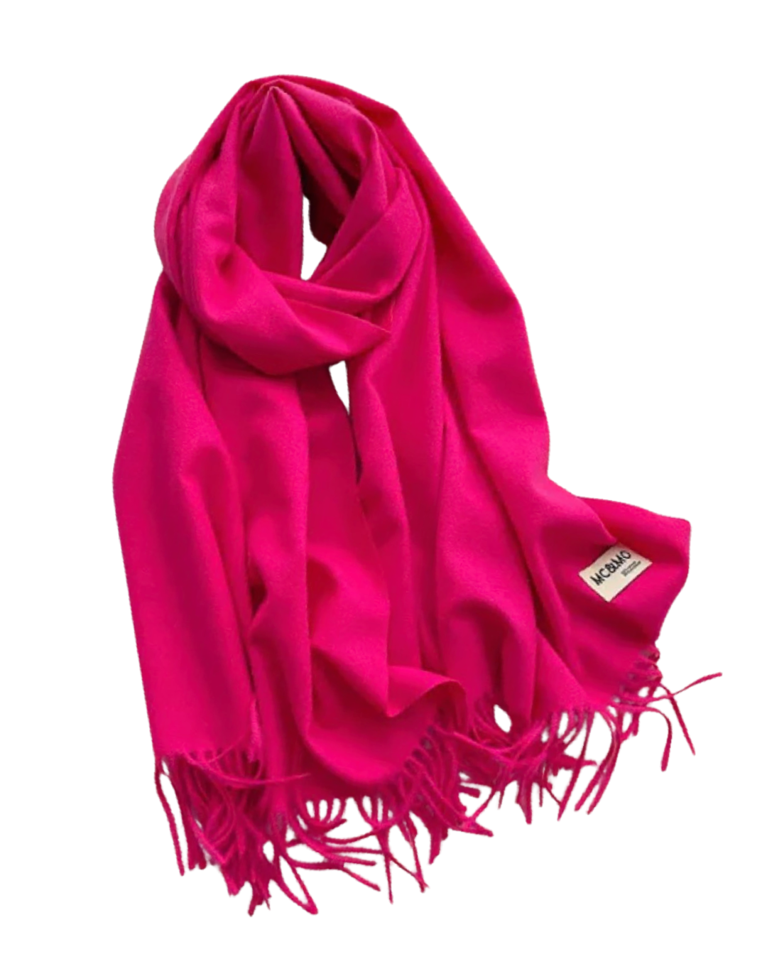 Classic Fringe Scarf in Hot Pink