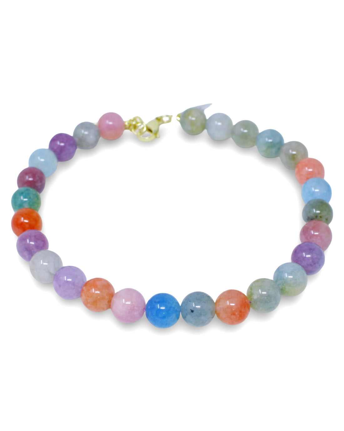 Bold Beaded Quartz Necklace in Multi