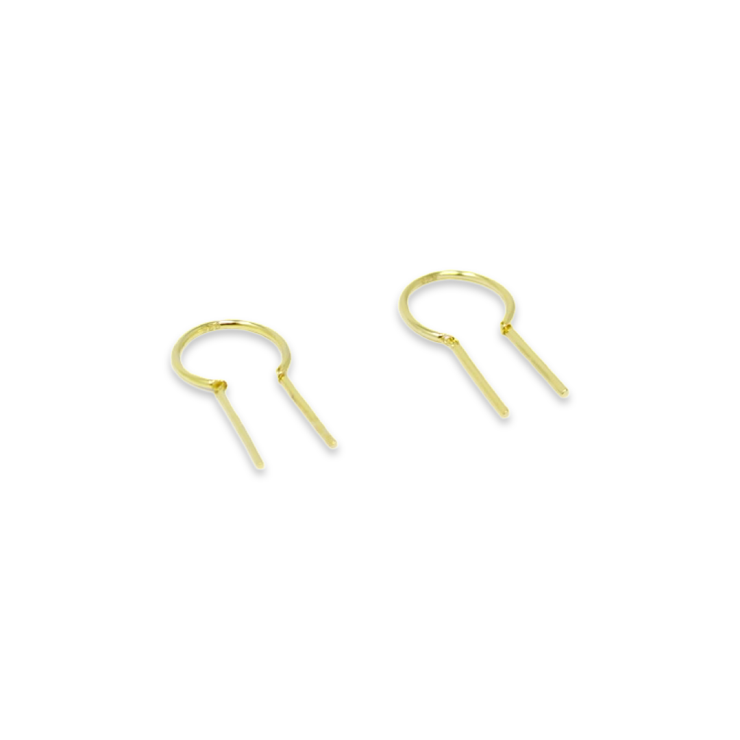 Swish Earrings in Gold