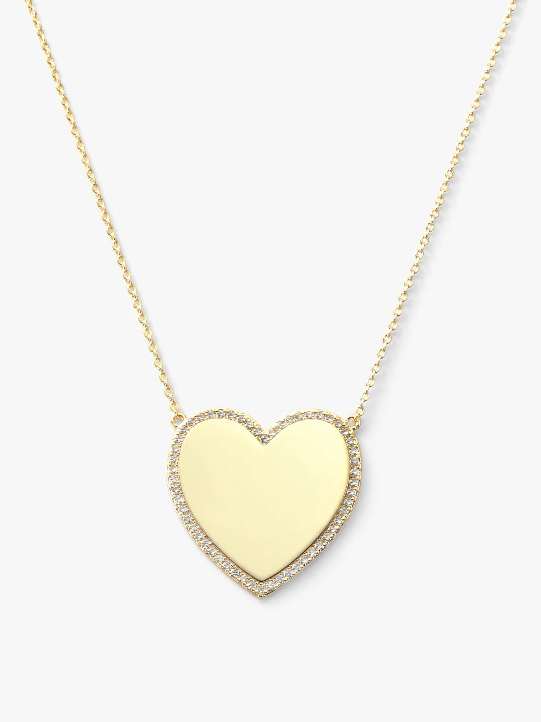 XL You Have My Heart Pave Necklace in Gold