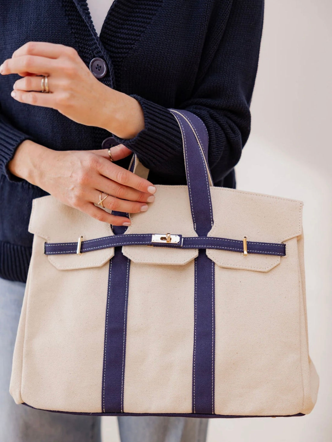 Boatkin Tote in Navy