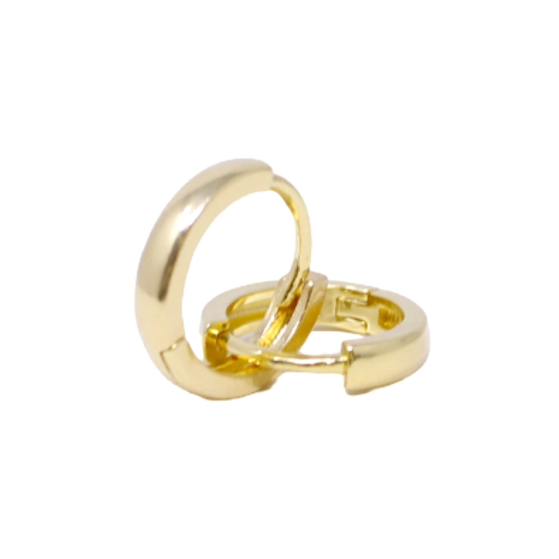 Edged Huggie in Gold