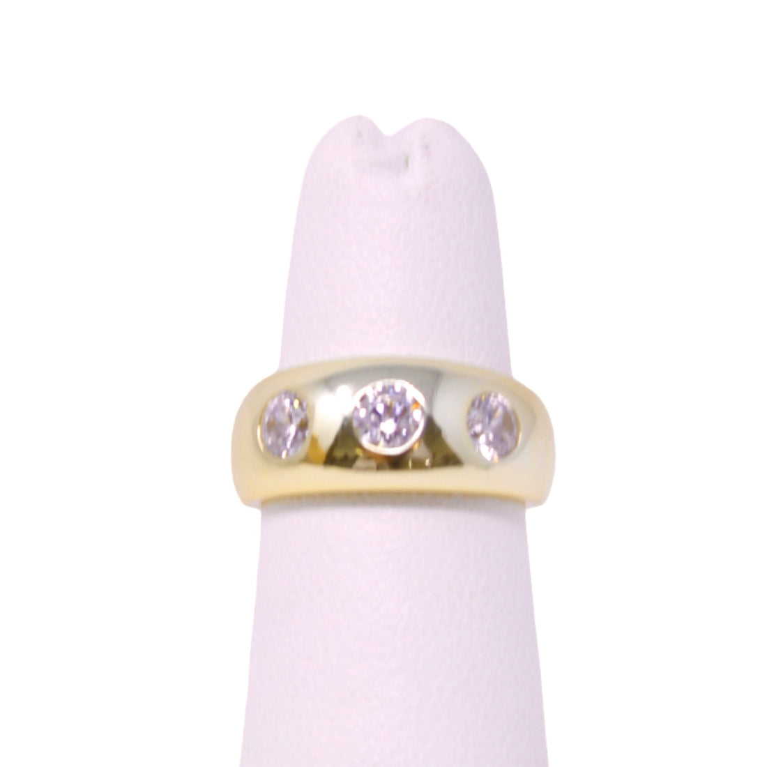 Thrice is Nice Pinky Ring in Gold