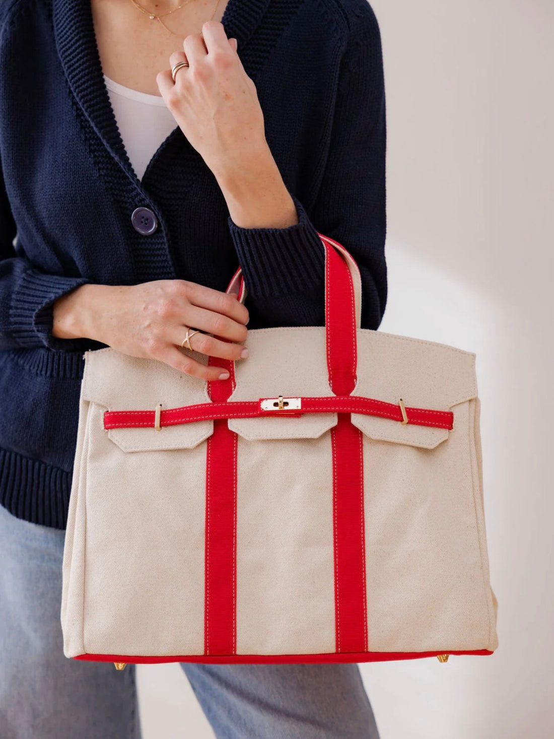 Boatkin Tote in Red