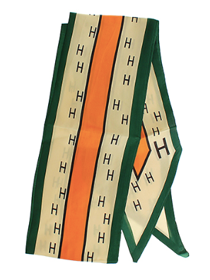 H Scarf in Green