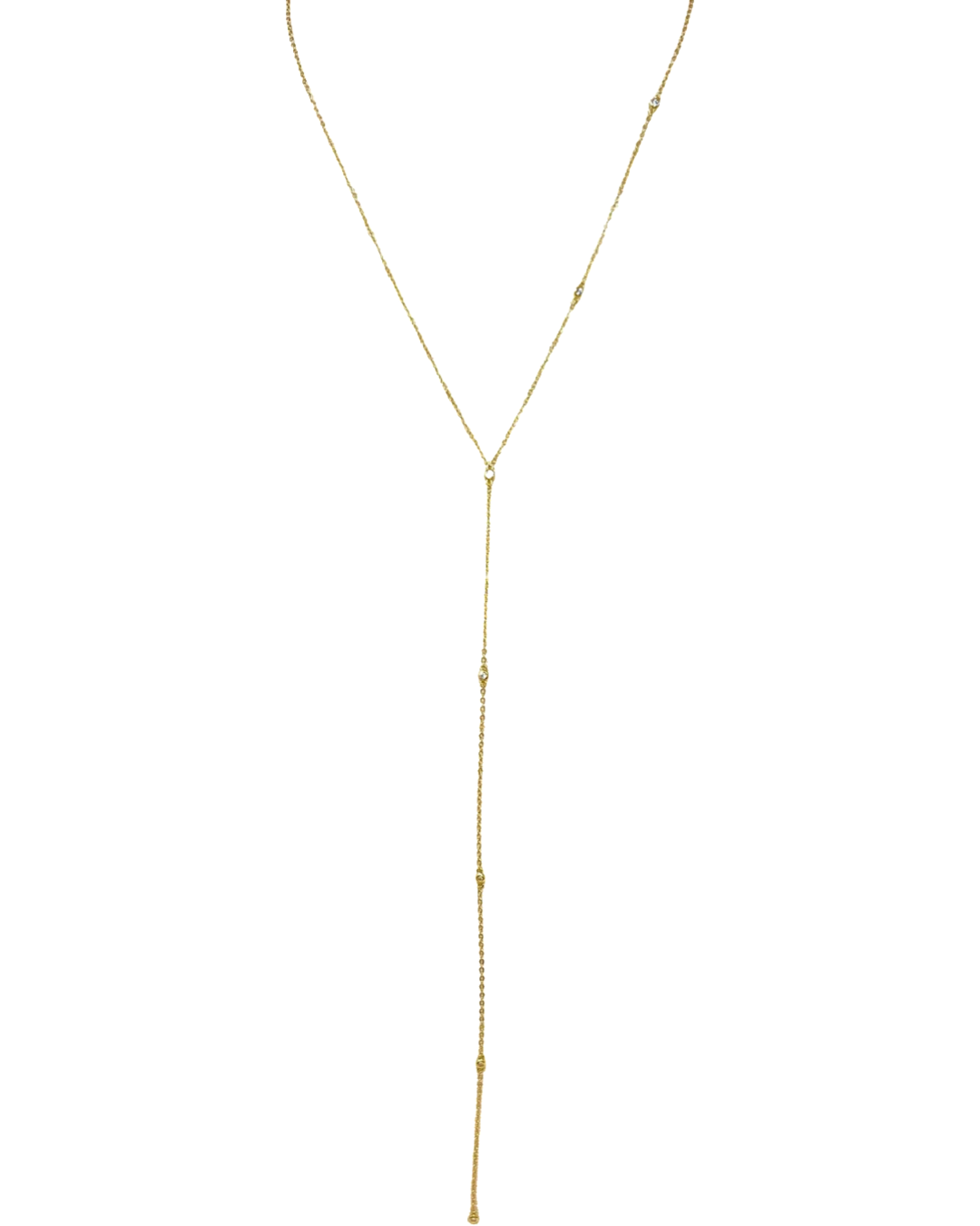 Mykonos Lariat Necklace in Gold