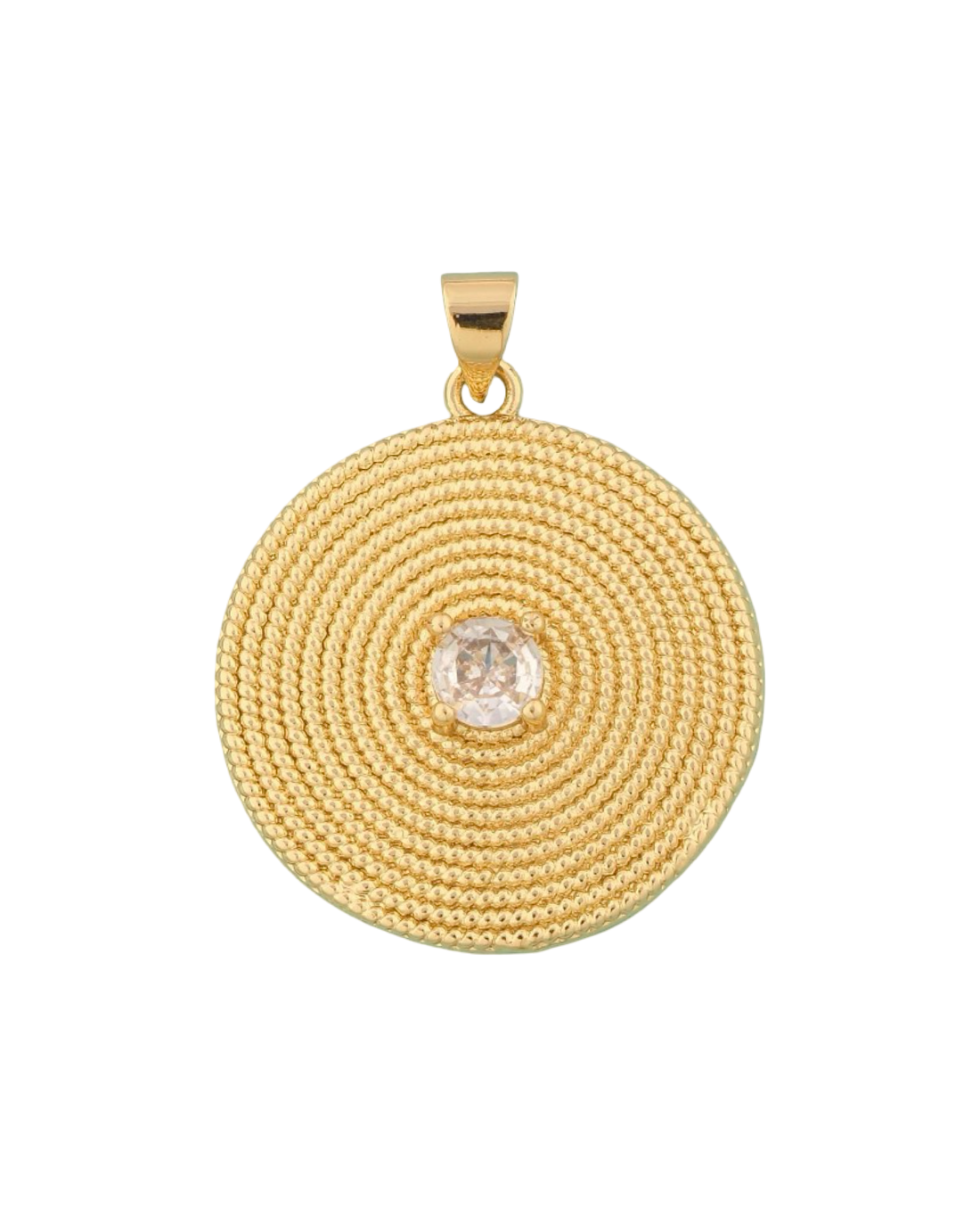 CZ Basket Charm in Gold