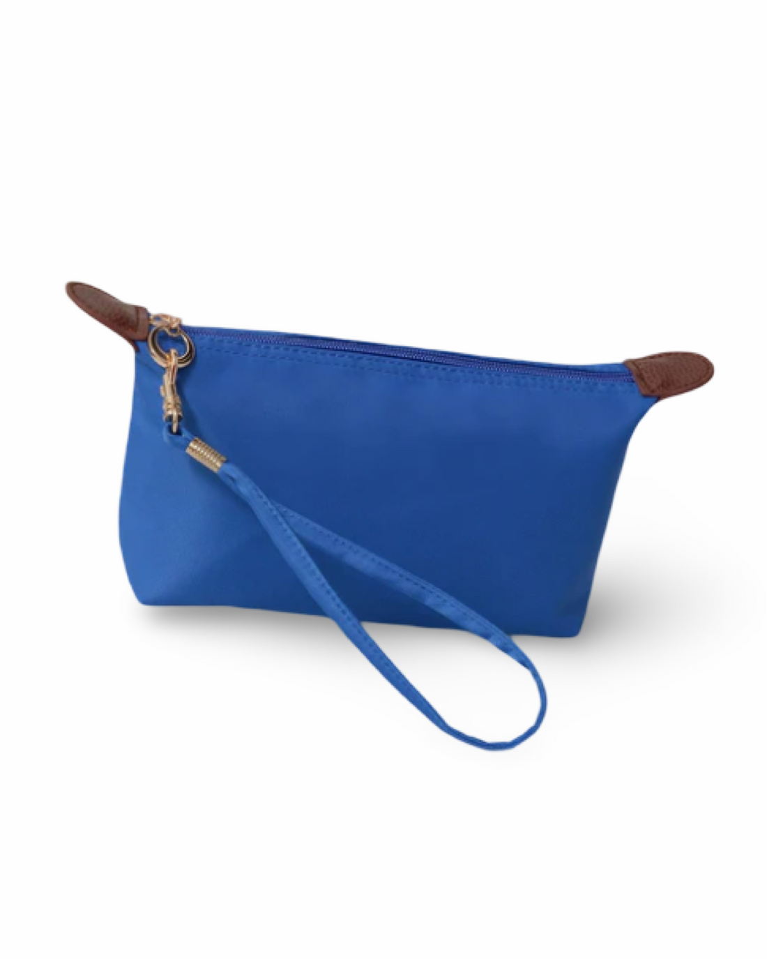 Nylon Wristlet Pouch in Royal Blue