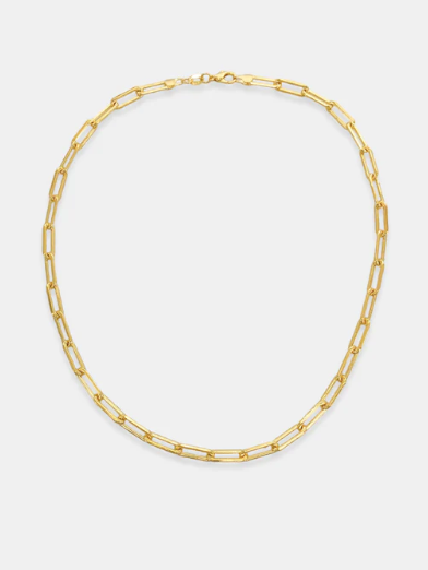 Kennedy 18" Chainlink Necklace in Gold Fill