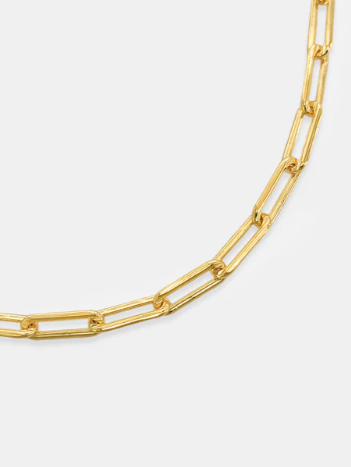 Kennedy 18" Chainlink Necklace in Gold Fill