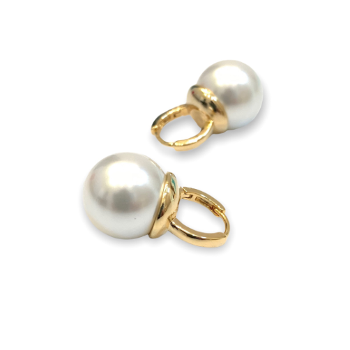 Oriana Pearl Drop Earring in Gold