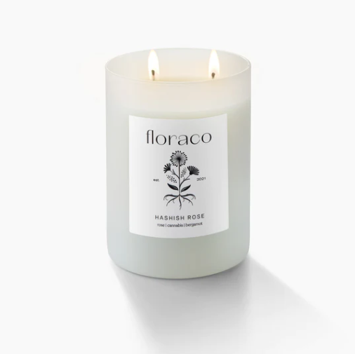 Floraco Candle in Hashish Rose