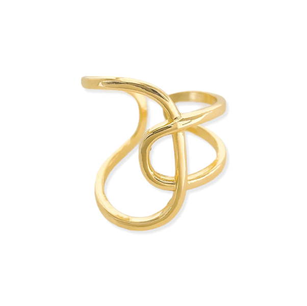 Loopy Adjustable Ring in Gold