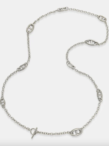 Smooch Necklace in Silver