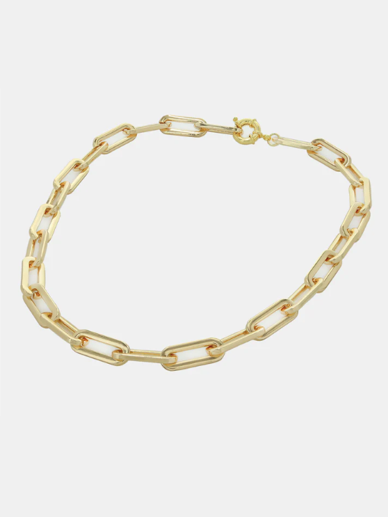 Alex Chunky Chainlink Necklace in Gold