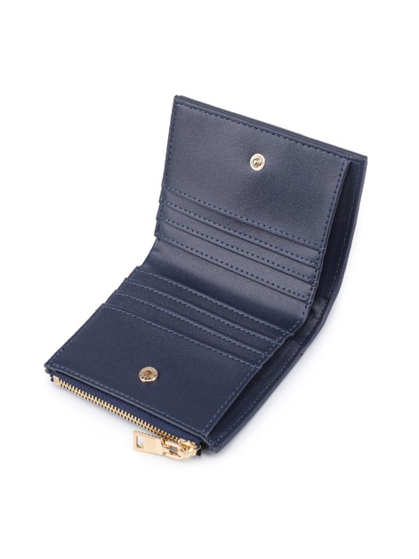 Amelie Woven Wallet in Navy