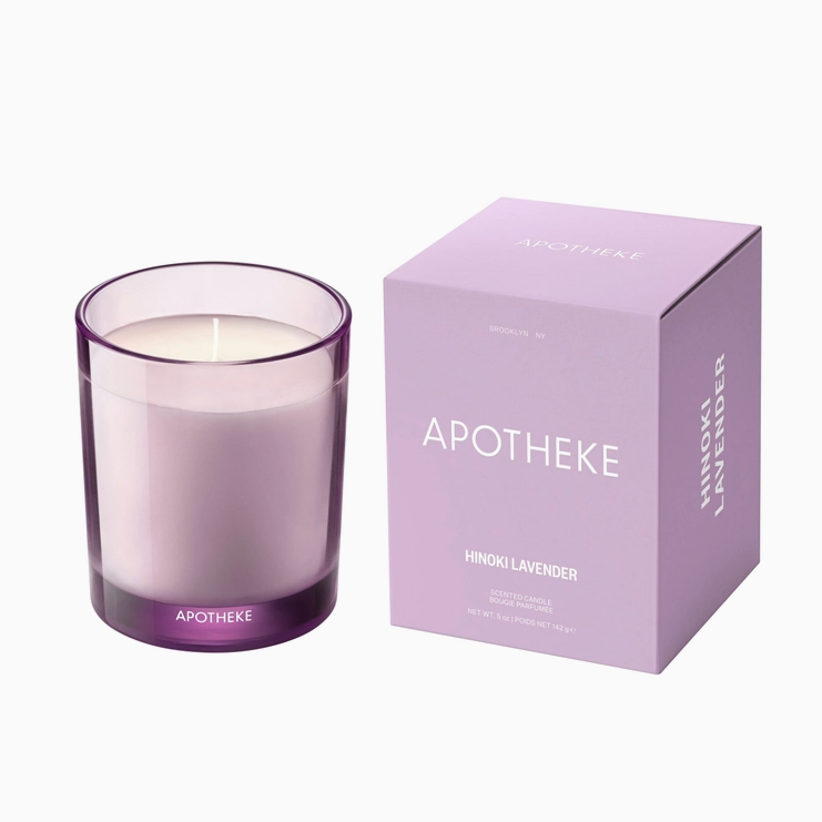 Apotheke Petite Candle in Hinoke Lavender