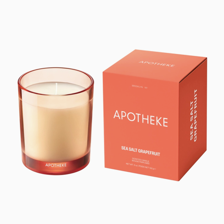 Apotheke Petite Candle in Sea Salt Grapefruit
