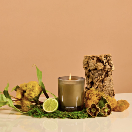 Apotheke Petite Candle in White Vetiver