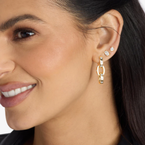 Ashley Chain Convertible Earrings in Gold