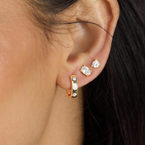 Ashley Chain Convertible Earrings in Gold