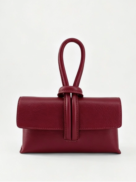 Brette Handle Bag in Burgundy
